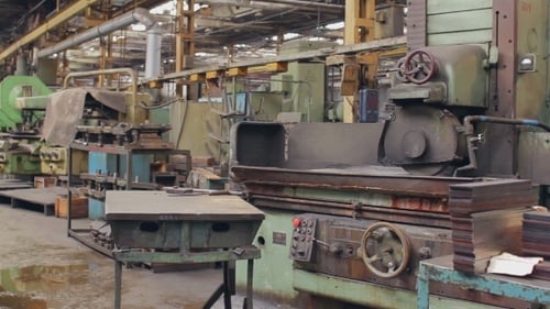 Old Factory Machine Milling Metal