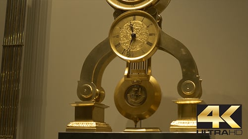 Old Gilded Mantel Clock
