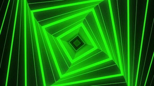 Abstract Tunnel Green Background
