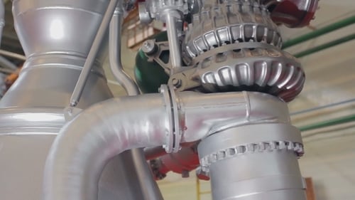 Detailed Rocket Engine Components and Space Technology