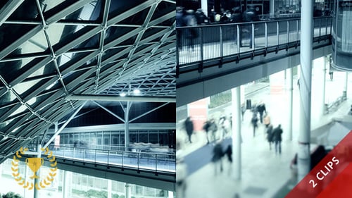 Urban Night Time Lapse with Pedestrians