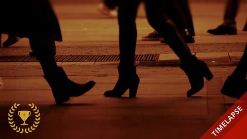 Busy People Walking in the City