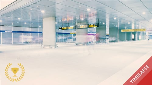 Time Lapse of People Walking in Subway Station