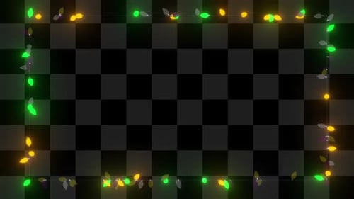 Animated String Light Borders for Festive Event Overlays