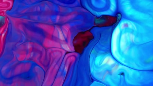 Abstract Colors Swirling in Pink, Blue, and Red