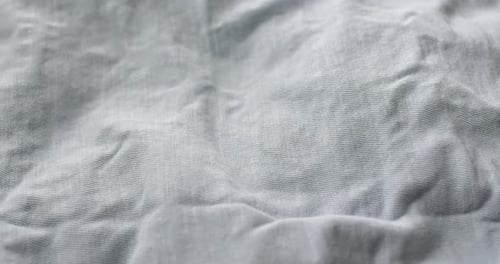 Close Up of Light Grey Linen Fabric