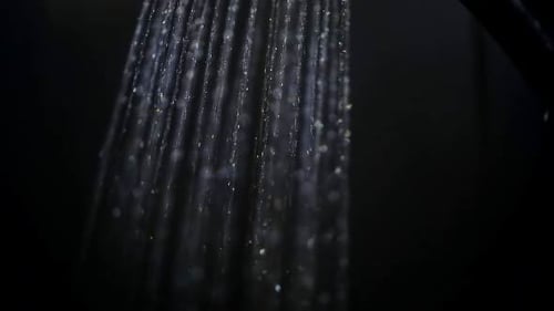 Stream Of Water From The Shower
