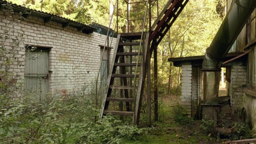 Stairs of the Abandoned Factory