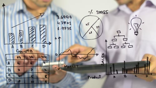 Business Partners Analyze Growth, Sales Data Using Tech