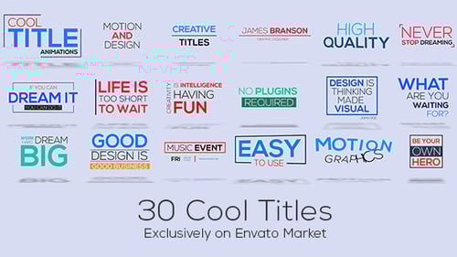 30 Cool Titles