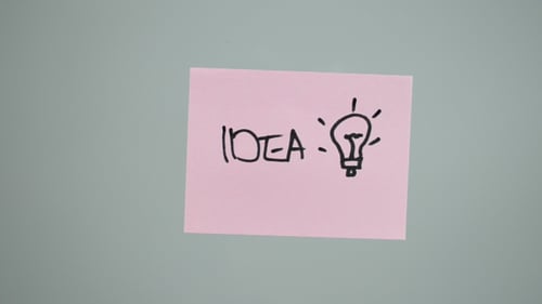 Idea, Haftnotiz für leuchtende Glühbirnen (2 in 1)