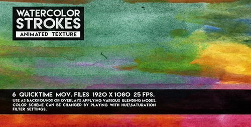 Watercolor Strokes Animated Texture