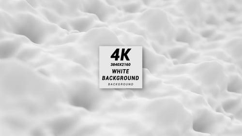 White Abstract Undulating Fluid Background Animation