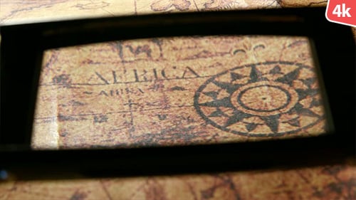 Close Up of Old Map of Africa