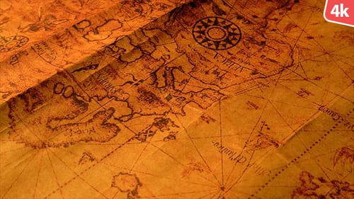 Intricate Antique Map Texture and Detail