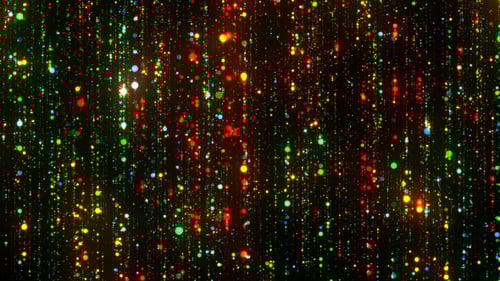 Festive Colorful Sparkling Particle Rain Loop Background