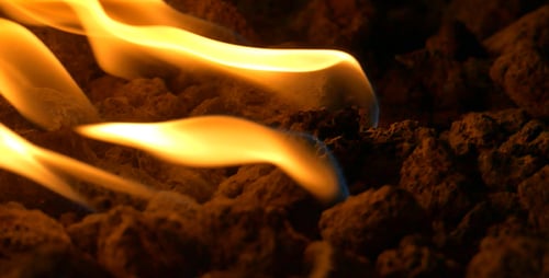 Fireplace Flame and Stones II