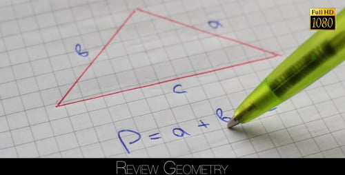 Geometry Formula Illustrated with Triangle Diagram