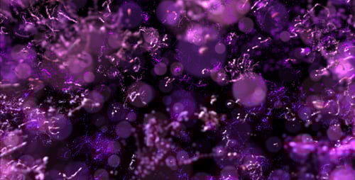 Dynamic Abstract Purple Particles Stream Background Animation