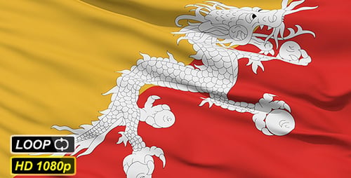 Drapeau national du Bhoutan