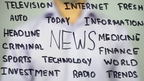 Writing the Word News Amongst Related Terms