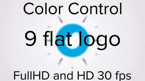 Clean Flat Geometric Logo Reveal Pack