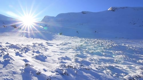 Sunset On Mountain