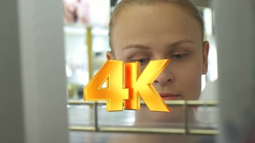 Young Woman In Perfumery Shop