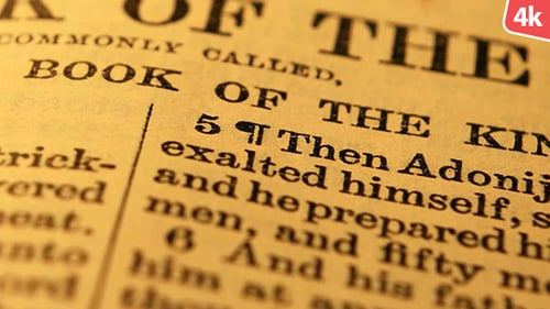 Antique Book Pages with Vintage Text Close Up