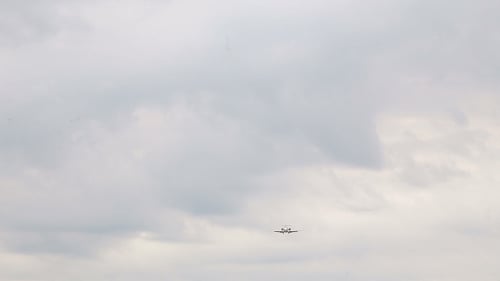 Airplane In The Sky Landing