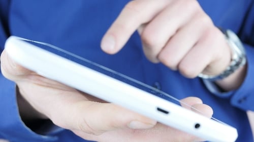 Businessman Using Tablet Pc