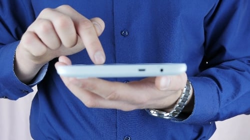 Businessman Using Tablet 06