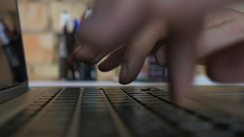 Businessman Working Laptop