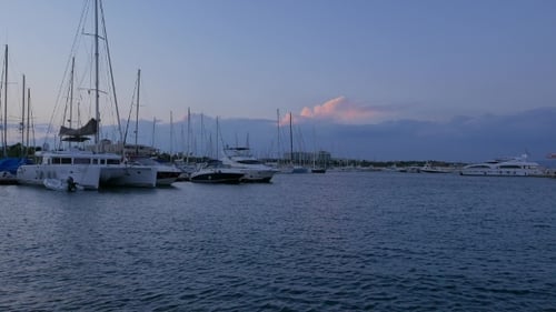 View Of The Catamarans, Sailing Yachts, Motor