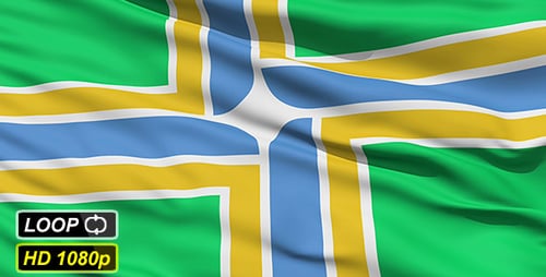Seamless Waving Flag Animated Background Loop