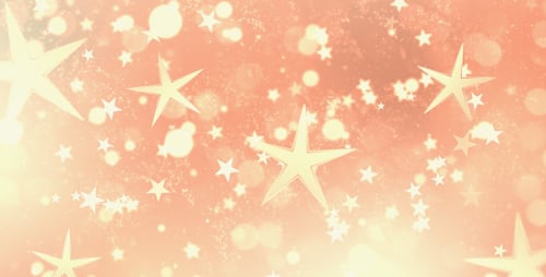 Animated Golden Shimmering Stars Celebration Background