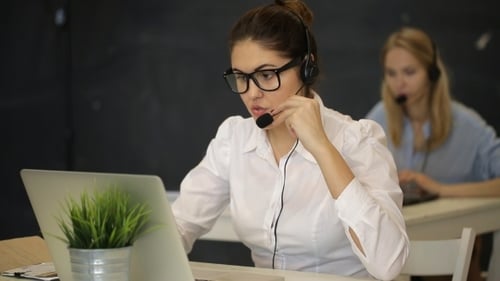 Happy Call Center Operators