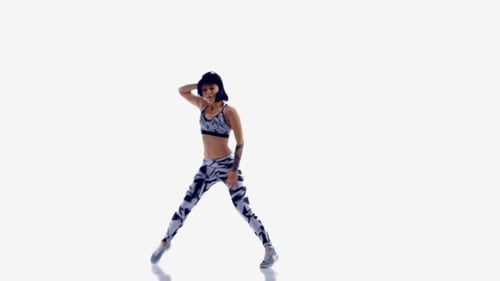 Linda garota dançando hip hop