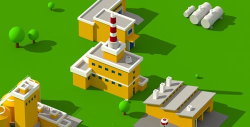 Animierter industrieller Hintergrund