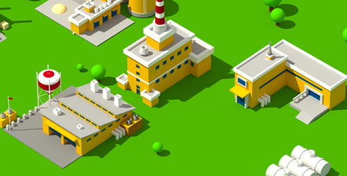 Animated Industrial Background 2