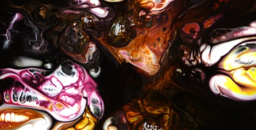 Peinture colorée abstraite à tartiner Explode 4