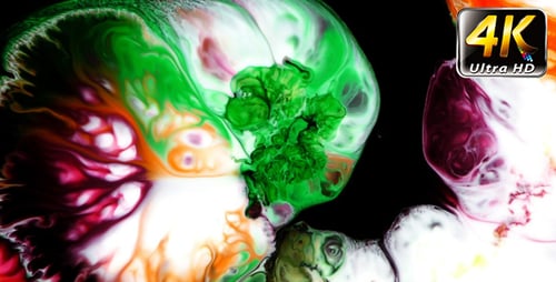 Pintura colorida abstracta Spread Explode 15