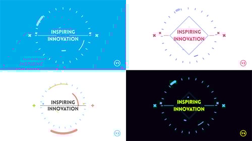 Dynamic Lines and Geometric Shapes Logo Reveal