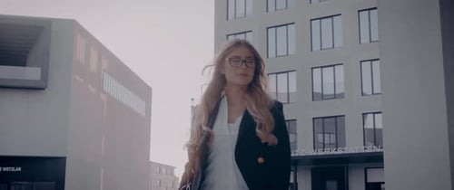 Secretary Woman with Glasses