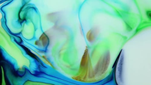 Abstract Bright Colours Paint Spreading Texture