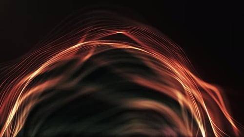 Abstract Flowing Particle Waves Loop Background