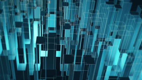 Abstrakter dunkelblauer Drahtgitter