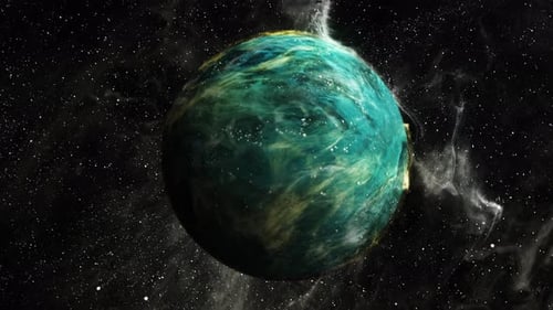 Abstract Nebula Planet