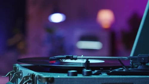 Vinyl Record Closeup