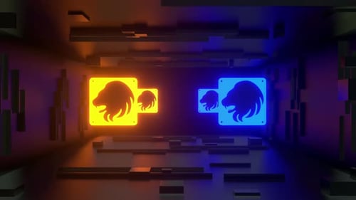 Sternzeichen Neon 06 4k